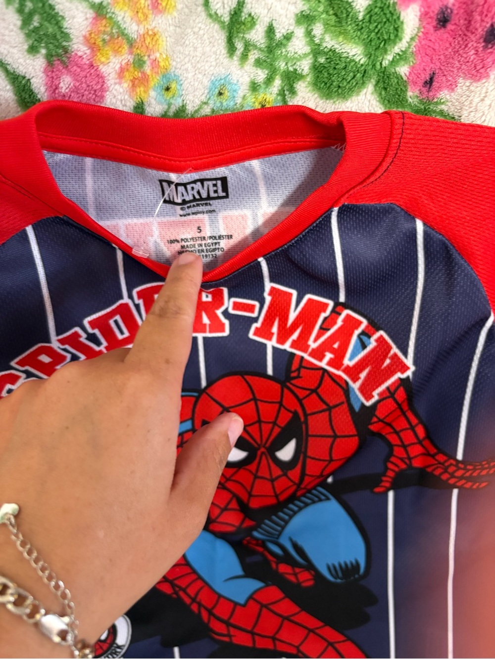 Marvel Red & Navy Spider-Man Graphic Short Sleeve Tee